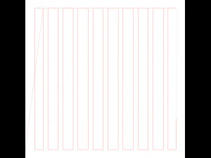 10 DXF File CNC g-code Industrial Laser DECORATIVE PANEL SQUARE Plasma Nr0692 3D Model