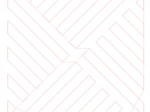 10 DXF File CNC g-code Industrial Laser DECORATIVE PANEL SQUARE Plasma Nr0692 3D Model