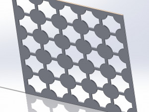 10 DXF File CNC g-code Industrial Laser DECORATIVE PANEL SQUARE Plasma Nr0692 Modelo 3D
