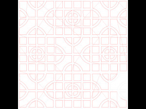 10 DXF File CNC g-code Industrial Laser DECORATIVE PANEL SQUARE Plasma Nr0693 3D 모델
