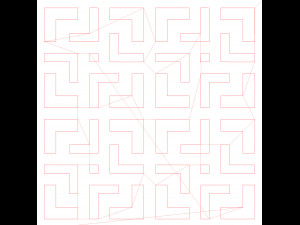 10 DXF File CNC g-code Industrial Laser DECORATIVE PANEL SQUARE Plasma Nr0693 3D 모델