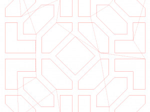 10 DXF File CNC g-code Industrial Laser DECORATIVE PANEL SQUARE Plasma Nr0693 3D 모델