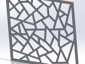 10 DXF File CNC g-code Industrial Laser DECORATIVE PANEL SQUARE Plasma Nr0693 3D 모델