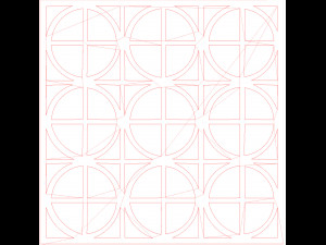 10 DXF File CNC g-code Industrial Laser DECORATIVE PANEL SQUARE Plasma Nr0693 3D 모델