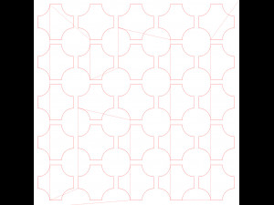 10 DXF File CNC g-code Industrial Laser DECORATIVE PANEL SQUARE Plasma Nr0694 Modelo 3D