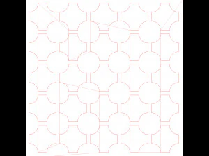 10 DXF File CNC g-code Industrial Laser DECORATIVE PANEL SQUARE Plasma Nr0694 3D Model