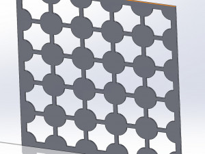 10 DXF File CNC g-code Industrial Laser DECORATIVE PANEL SQUARE Plasma Nr0694 Modelo 3D