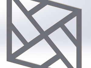 10 DXF File CNC g-code Industrial Laser DECORATIVE PANEL SQUARE Plasma Nr0694 Modelo 3D