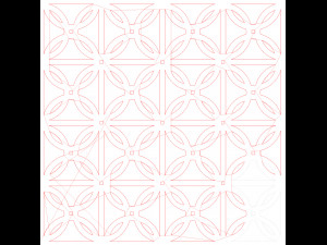 10 DXF File CNC g-code Industrial Laser DECORATIVE PANEL SQUARE Plasma Nr0694 Modelo 3D