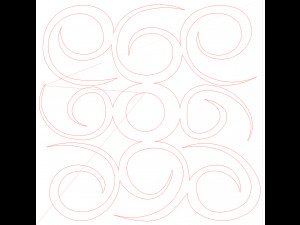 10 DXF File CNC g-code Industrial Laser DECORATIVE PANEL SQUARE Plasma Nr0694 Modelo 3D