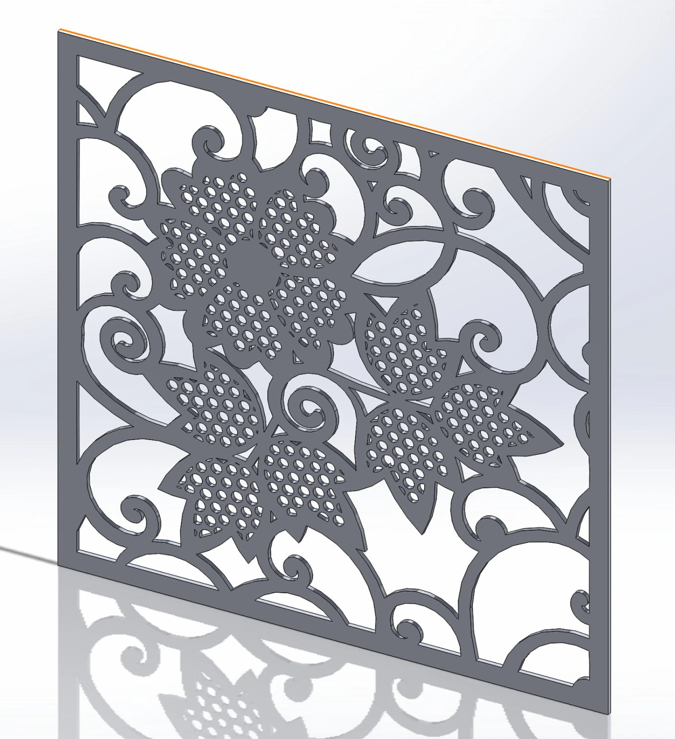 10 DXF File CNC g-code Industrial Laser DECORATIVE PANEL SQUARE Plasma Nr0695 3D Model .c4d .max .obj .3ds .fbx .stl .blend 