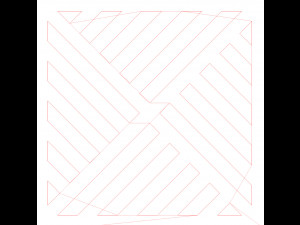 10 DXF File CNC g-code Industrial Laser DECORATIVE PANEL SQUARE Plasma Nr0695 3D Модель