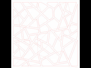 10 DXF File CNC g-code Industrial Laser DECORATIVE PANEL SQUARE Plasma Nr0695 3D Модель