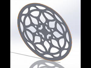 22 DXF file CNC 2 G-CODE Industrial Laser Cut Router Vinil Round Mandala Nr0696 Modèle 3D