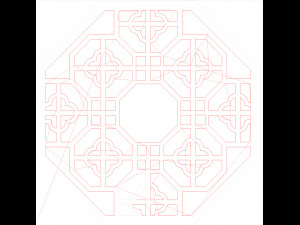 22 DXF file CNC 2 G-CODE Industrial Laser Cut Router Vinil Round Mandala Nr0696 Modèle 3D