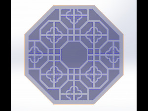 22 DXF file CNC 2 G-CODE Industrial Laser Cut Router Vinil Round Mandala Nr0696 Modèle 3D