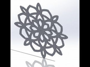 22 DXF file CNC 2 G-CODE Industrial Laser Cut Router Vinil Round Mandala Nr0696 Modèle 3D