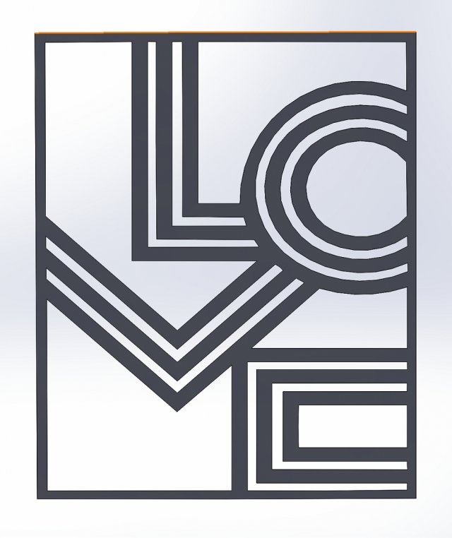 9 DXF file CNC 2 G-CODE Industrial Laser Cut Router Vinil LOVE AMORE Nr0697 Modello 3D .c4d .max .obj .3ds .fbx .stl .blend 
