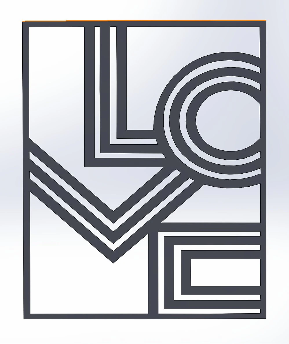 9 DXF file CNC 2 G-CODE Industrial Laser Cut Router Vinil LOVE AMORE Nr0697 3D Model .c4d .max .obj .3ds .fbx .stl .blend 