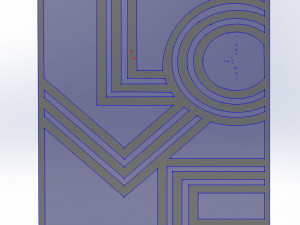9 DXF file CNC 2 G-CODE Industrial Laser Cut Router Vinil LOVE AMORE Nr0697 Modello 3D