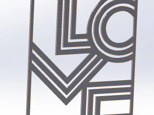 9 DXF file CNC 2 G-CODE Industrial Laser Cut Router Vinil LOVE AMORE Nr0697 3D Model