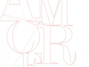 9 DXF file CNC 2 G-CODE Industrial Laser Cut Router Vinil LOVE AMORE Nr0697 3D Model