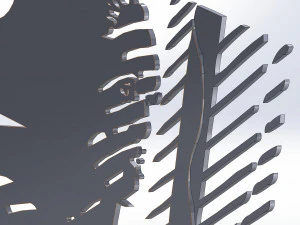 5 DXF File CNC g-code Industrial Laser Cut DECORATIVE PANEL WALL ART Nr0700 3D Model