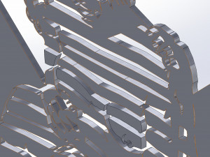 5 DXF File CNC g-code Industrial Laser Cut DECORATIVE PANEL WALL ART Nr0700 3D-Modell