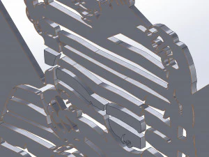 5 DXF File CNC g-code Industrial Laser Cut DECORATIVE PANEL WALL ART Nr0700 3D Model