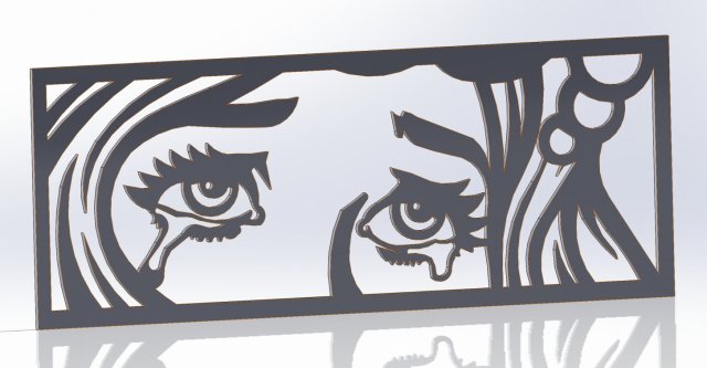 11 DXF File CNC g-code Industrial Laser Cut SEE Nr1 PANEL decorative Nr0720 Modelo 3D .c4d .max .obj .3ds .fbx .stl .blend 