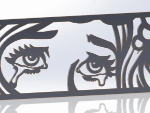 11 DXF ファイル CNC g コード 工業用レーザー カット Nr1 パネル装飾 Nr0720 を参照 3Dモデル