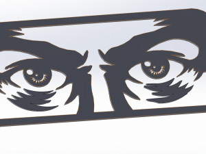 11 DXF File CNC g-code Industrial Laser Cut SEE Nr1 PANEL decorative Nr0720 Modelo 3D