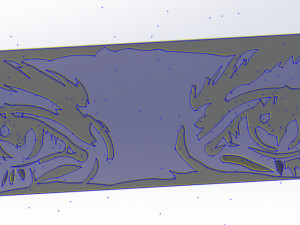 11 DXF File CNC g-code Industrial Laser Cut SEE Nr1 PANEL decorative Nr0720 Modelo 3D