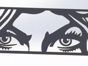 11 DXF File CNC g-code Industrial Laser Cut SEE Nr1 PANEL decorative Nr0720 Modelo 3D