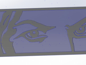 11 DXF File CNC g-code Industrial Laser Cut SEE Nr1 PANEL decorative Nr0720 Modelo 3D