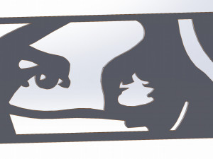 11 DXF File CNC g-code Industrial Laser Cut SEE Nr1 PANEL decorative Nr0720 Modelo 3D