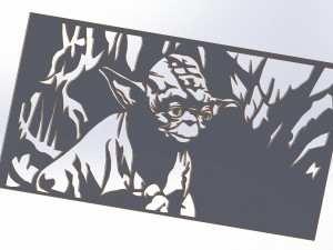 24 DXF File CNC g-code Industrial Laser Cut Star Wars Vector DXF Router Nr0750 3D Модель