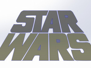 24 DXF File CNC g-code Industrial Laser Cut Star Wars Vector DXF Router Nr0750 3D Модель