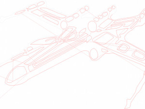 24 DXF File CNC g-code Industrial Laser Cut Star Wars Vector DXF Router Nr0750 3D Модель