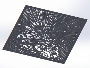 24 DXF File CNC g-code Industrial Laser Cut Star Wars Vector DXF Router Nr0750 3D Модель