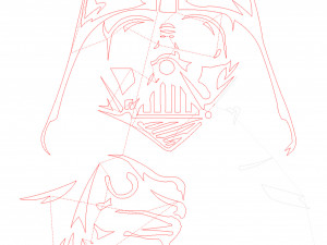24 DXF File CNC g-code Industrial Laser Cut Star Wars Vector DXF Router Nr0750 3D Модель