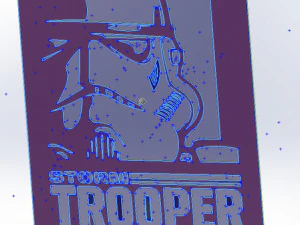 13 DXF File CNC ndustrial Laser Cut Star Wars 2 Vector DXF Router Plasma Nr0751 3D Model