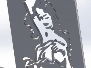 16 DXF file CNC 2 G-CODE Industrial Laser DECORATIVE EXPANSE SERIES TV Nr0800 3D Model