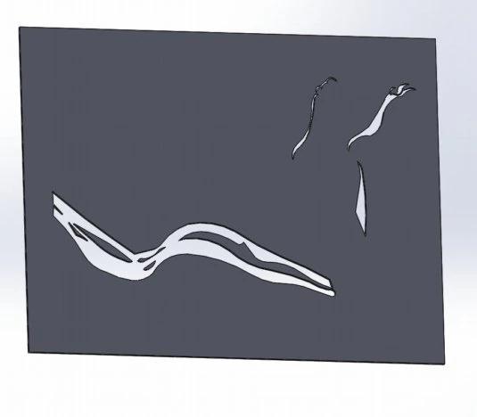 15 DXF file CNC 2 G-CODE IndLaser Cut router plasma water WOMEN PANEL Nr0912 3D Model .c4d .max .obj .3ds .fbx .stl .blend 
