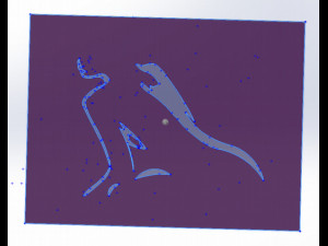 15 DXF file CNC 2 G-CODE IndLaser Cut router plasma water WOMEN PANEL Nr0912 Model 3D