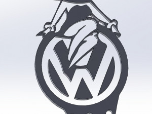 16 DXF FILE Wolkswagen Logos Industrial Laser Cut Router Vinil LOVE Nr0950 Model 3D