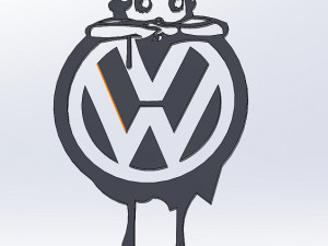 16 DXF FILE Wolkswagen Logos Industrial Laser Cut Router Vinil LOVE Nr0950 Model 3D