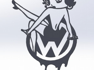 16 DXF FILE Wolkswagen Logos Industrial Laser Cut Router Vinil LOVE Nr0950 Model 3D