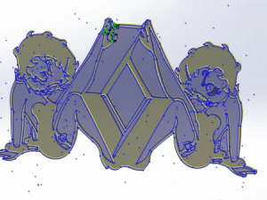 14 DXF FILE Renaut Logos Industrial Laser Cut Router Vinil LOVE Nr0951 3D Model