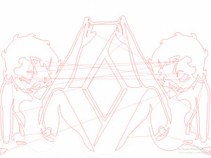 14 DXF FILE Renaut Logos Industrial Laser Cut Router Vinil LOVE Nr0951 3D Model